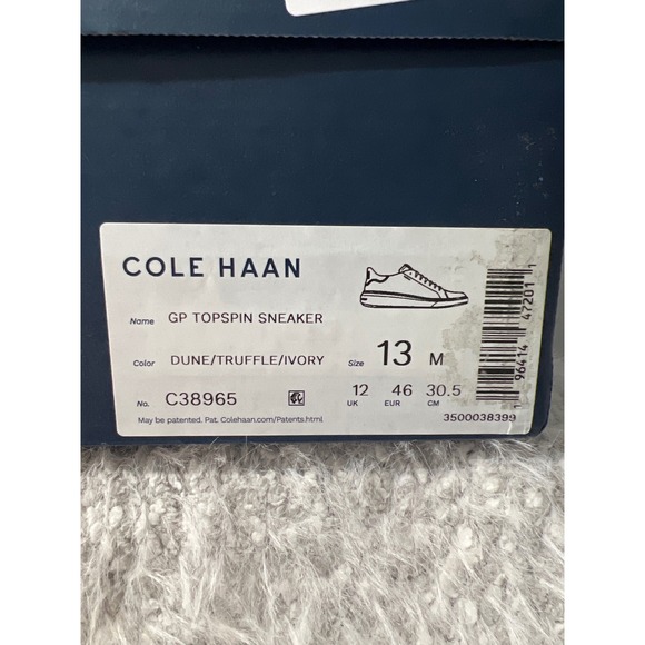 Cole Haan GP Topspin Sneaker Dune Truffle Ivory Men's Size 13 M C38965 - Picture 6 of 6